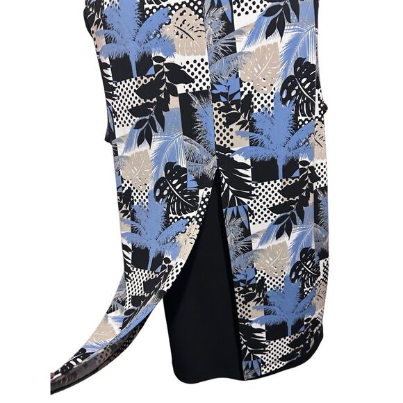 Christopher Banks Women’s Size L Layered Printed Tank Slip On Tunic Tank Blouse - Picture 7 of 11